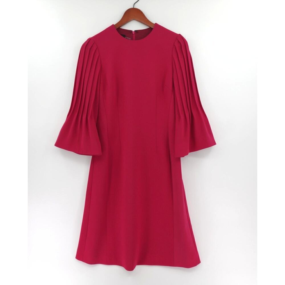 Rickie Freeman for Teri Jon Dress Womens 2 Fuchsia Crepe Evening Gown